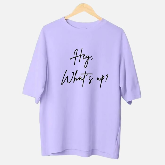 Lilac Vibes Oversized Tee
